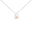 Collier Pendentif Cœur Maman en Argent Sterling Plaqué Or Rose 14K