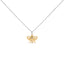 Collier Pendentif Abeille en Argent Sterling Plaqué Or Jaune 14K