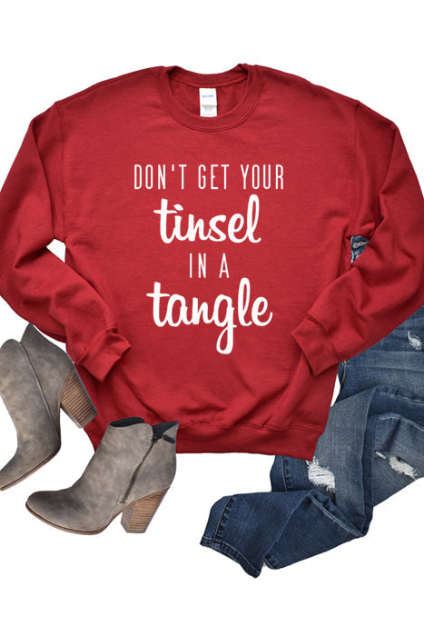 Tinsel in a Tangle Unisex Sweatshirt - Korvel