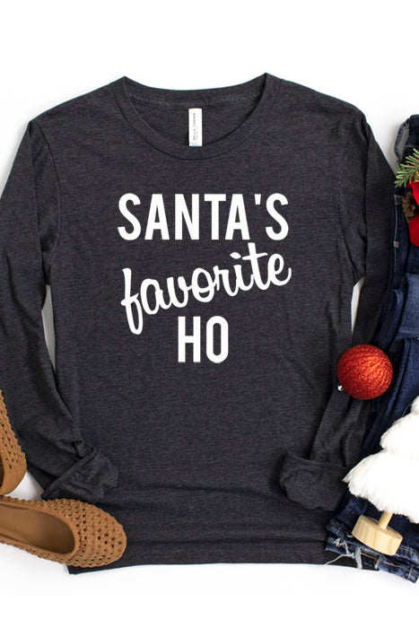 Santa's Favorite Long Sleeve Tee - Korvel