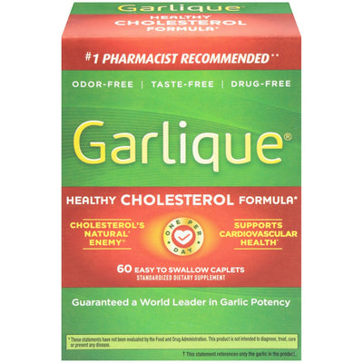Garlique Formule Cholestérol Sain - 60 Comprimés Sans Médicament