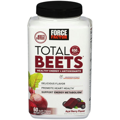 Force Factor Total Beets Soft Chews – Acai Berry Flavor