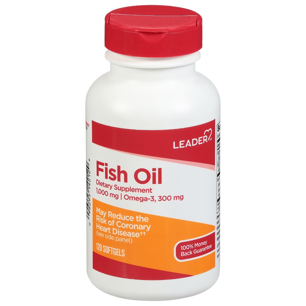 Gélules d'huile de poisson Leader 1000 mg - 120 unités