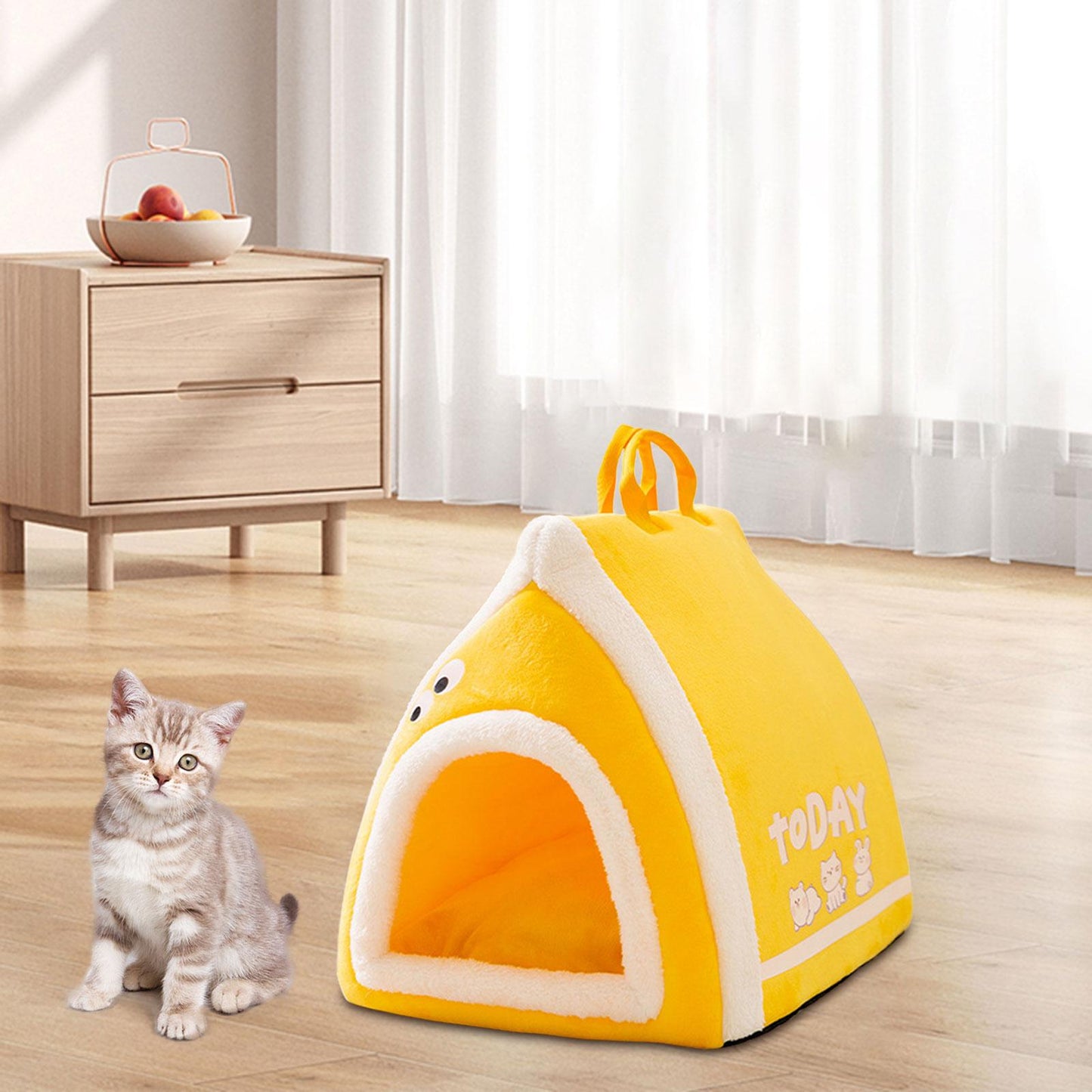 Cama para Mascotas Cozy Toast Bread para Gatos y Perros