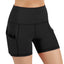 Shorts Deportivos de Cintura Alta Jolie con Bolsillos Laterales