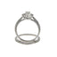 Conjunto de Anillo de Compromiso de Diamante de 0.45ct en Oro Blanco de 14KT
