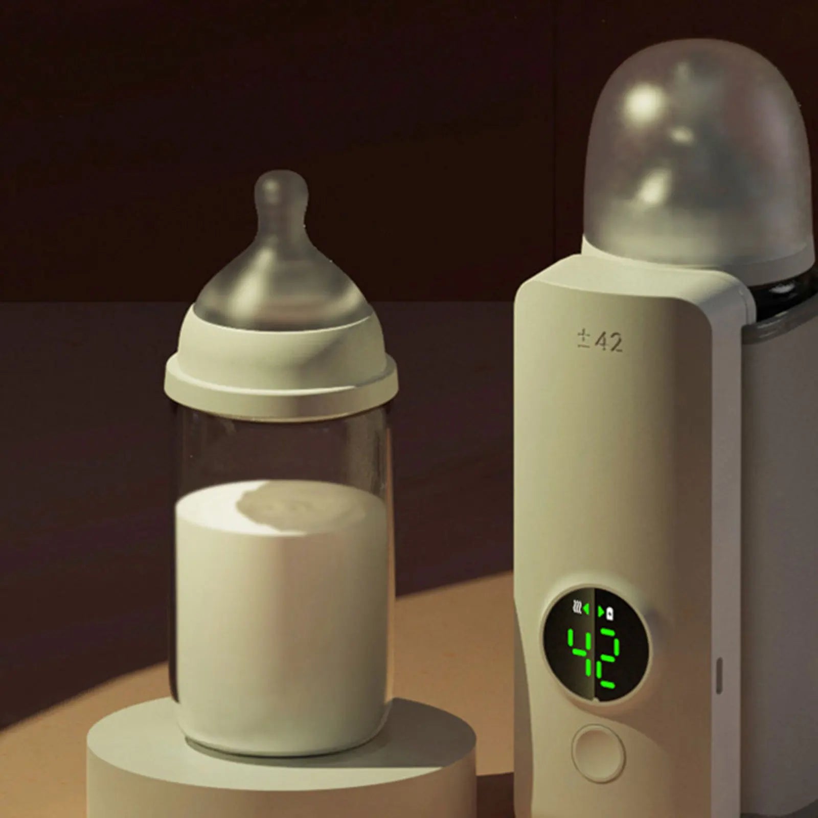 Calentador de biberones Digital recargable con carga USB para Picnic y Camping - Korvel