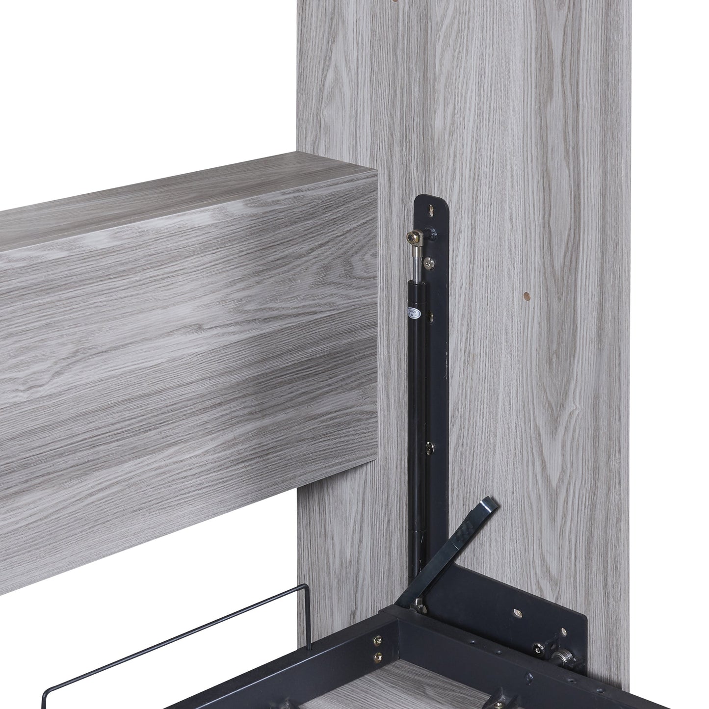 Full Size Murphy Bed, can be Folded into a Cabinet Gray - Korvel