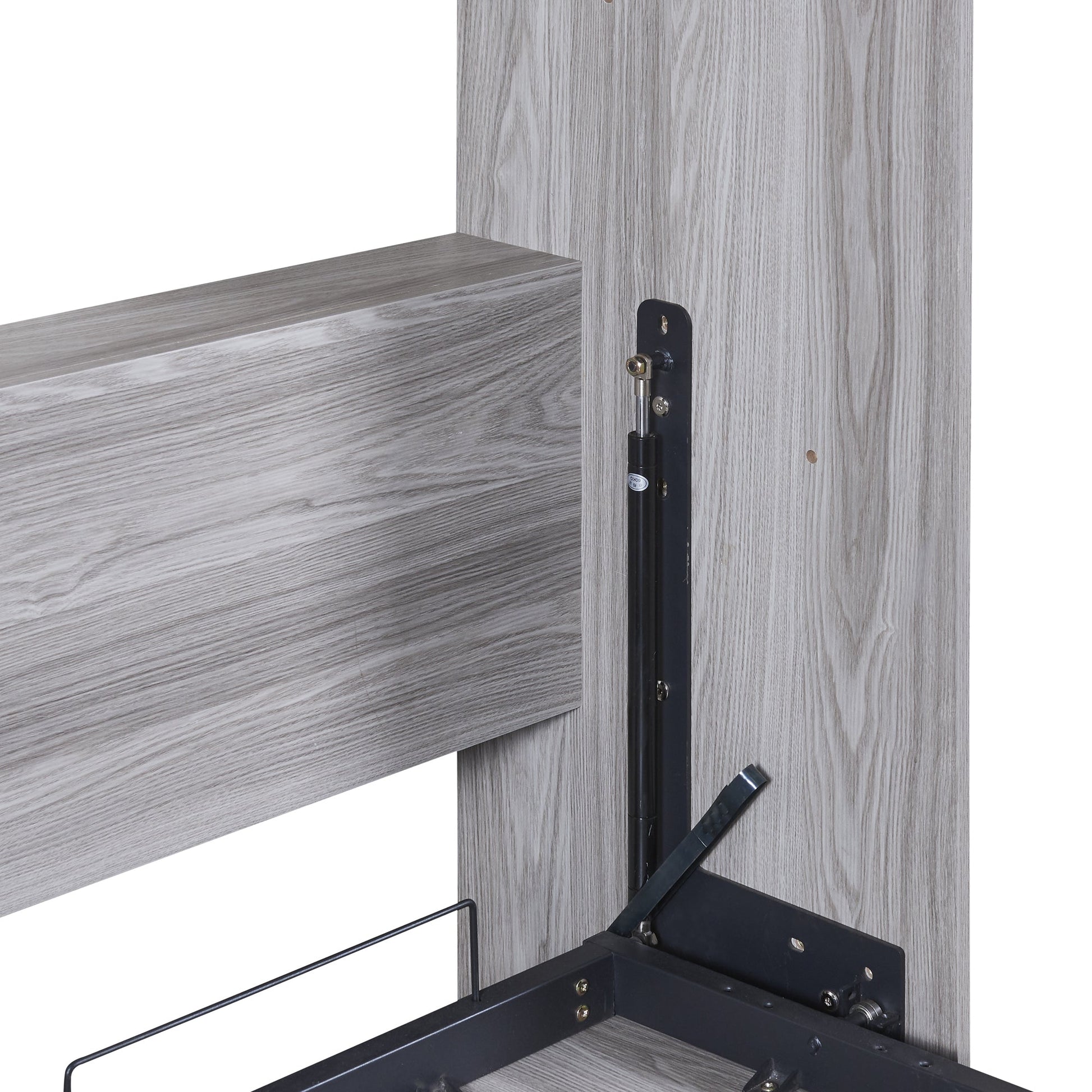 Full Size Murphy Bed, can be Folded into a Cabinet Gray - Korvel