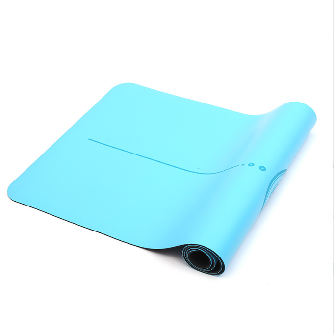 Natural rubber yoga mat PU professional non-slip yoga studio dedicated fitness mat male beginner yoga thickened - Korvel