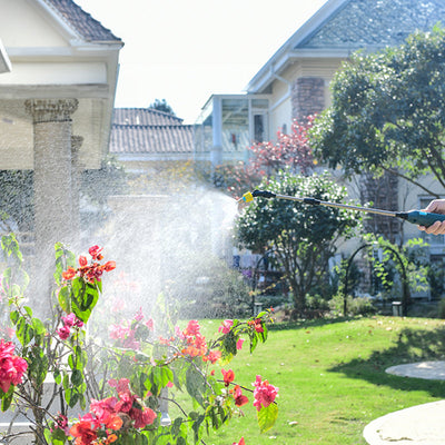 2400mAh Portable Electric Sprayer Wand. 3 nozzles, high - pressure, for garden plant watering. - Korvel