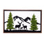 Deer Metal Art Moss Wall Decor - Korvel