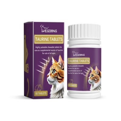 Premium Taurine Tablets for Cats - Nutritional Support