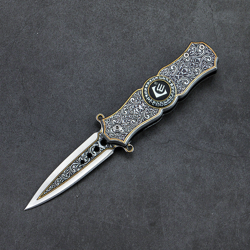 Fingertip Gyro Folding Knife EDC Multi-Function Folding Knife Outdoor Camping Survival Pocket Knife High Hardness Knife - Korvel
