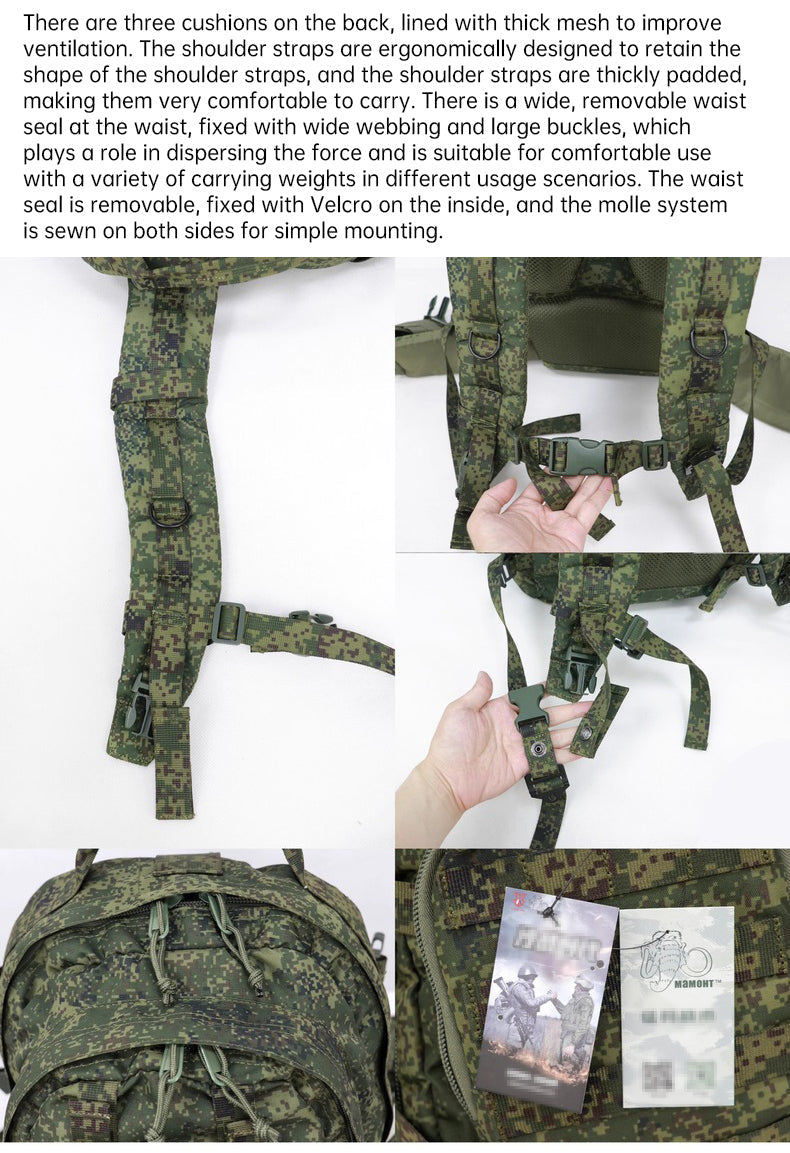 Russian Mammoth B Tactical Backpack - Premium Replica Design