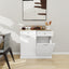 Two Drawers and Two-Compartment Tilt-Out Trash Cabinet Kitchen Trash Cabinet-White - Korvel