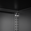 Elegant Black Kitchen Buffet Server Table with Doors