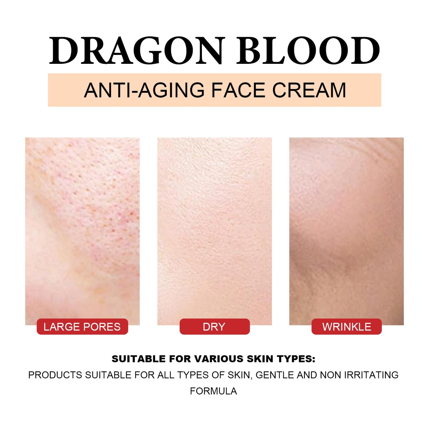 Dragon Blood Anti-Aging Face Cream, Fade Out Fine Lines And Pores It Moisturizes Carry Bright Color Of Skin Firming Skin - Korvel