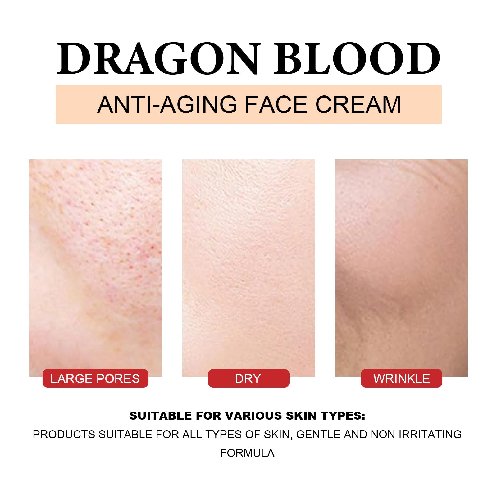 Dragon Blood Anti-Aging Face Cream, Fade Out Fine Lines And Pores It Moisturizes Carry Bright Color Of Skin Firming Skin - Korvel