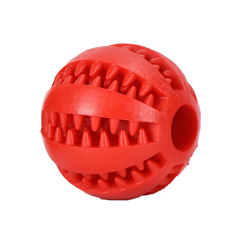Dog Toy Ball Interactive Rubber Balls Puppy Chewing Toys Pet Tooth Cleaning Ball Cats Pets Food Treat Feeder Silicone Balls Toy - Korvel