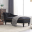 58-Inch Velvet Lounge Chair with Nailhead Trim