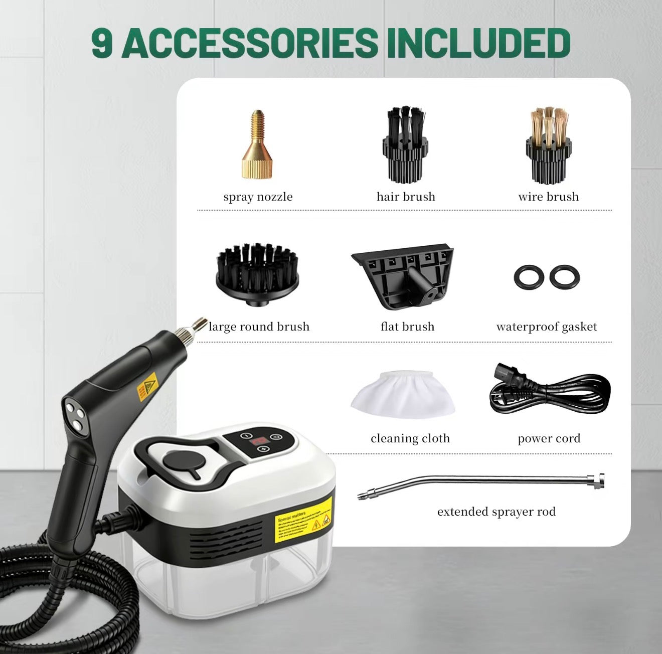 TurboSteam Nettoyeur Portable - Solution de Nettoyage à Vapeur Manuel