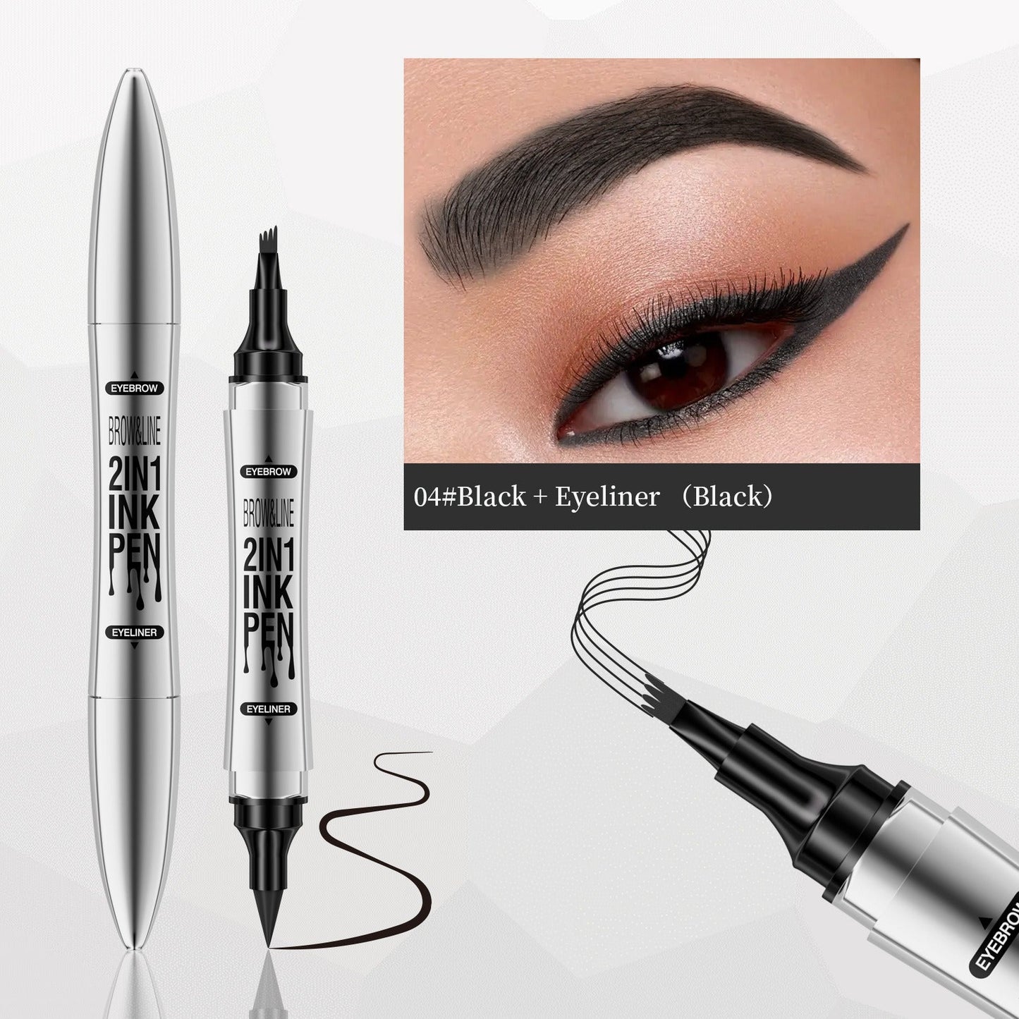 Crayon Eyeliner et Sourcils 2-en-1 Hellokiss