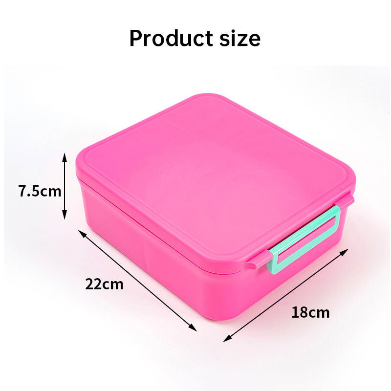 Kids' bento lunch bag: 1700ml containers with toppers, thermos, for school. - Korvel