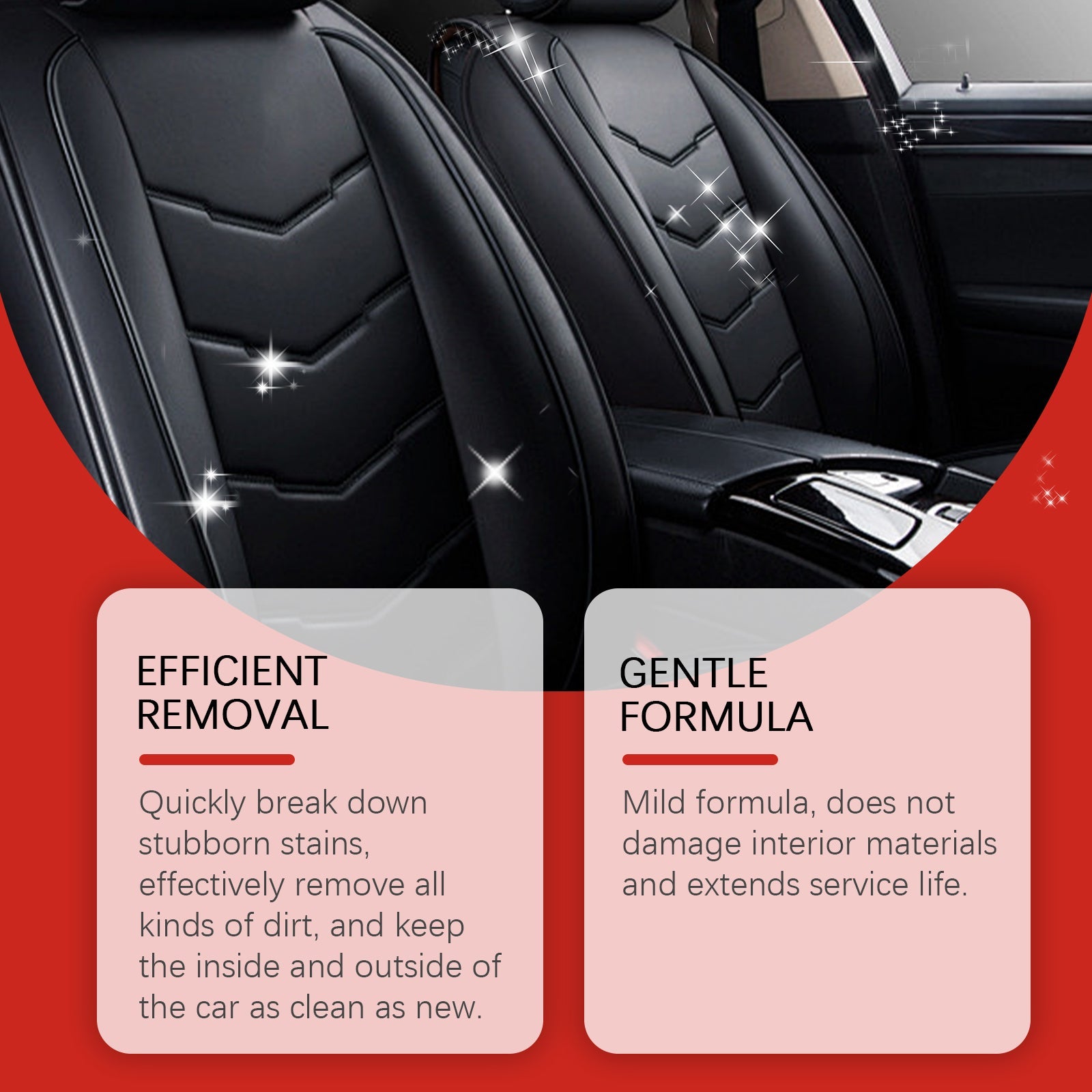 Automotive Interior Stain Remover, Automotive Leather Dashboard Seat Stains Multi-Functional Interior Cleaner - Korvel