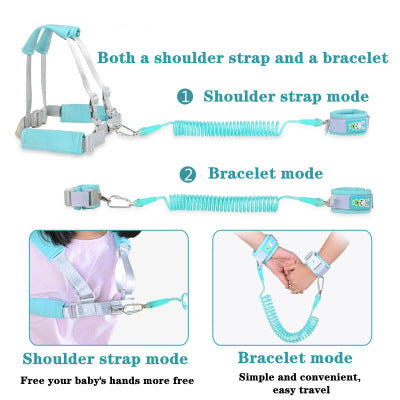 Anti-Wandering Traction Rope Backpack Children's Anti-Loss Rope Baby Anti-Wandering Safety Rope Baby Carrier - Korvel
