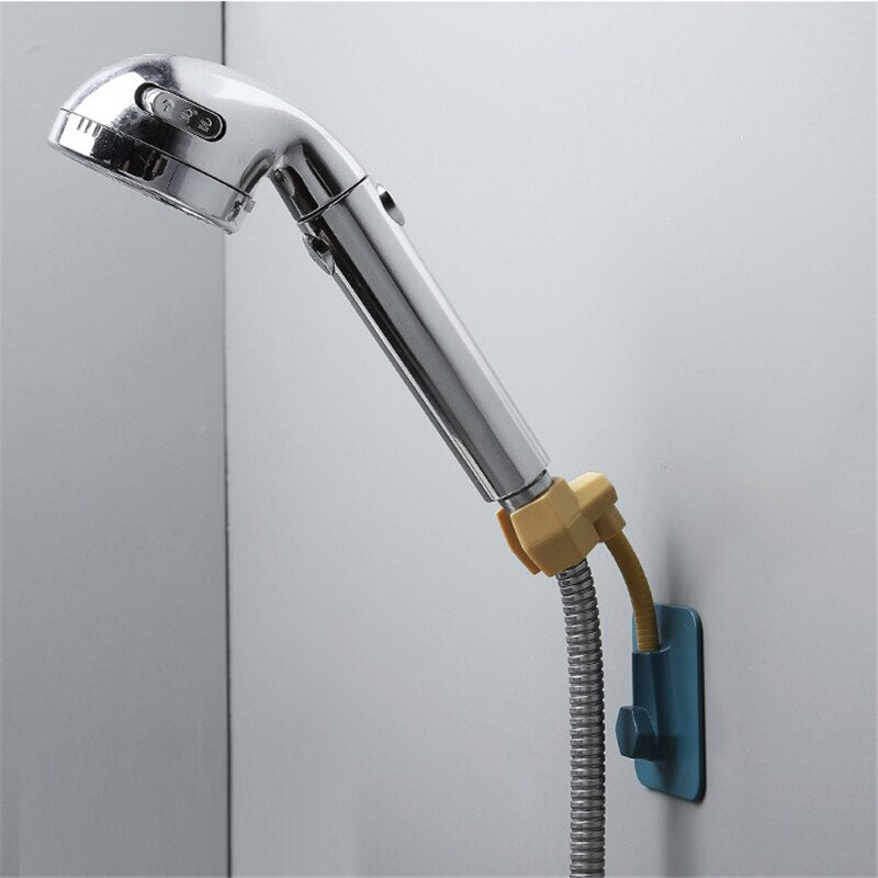 Universal Adjustable Shower Bracket Paste-type Shower Nozzle Base Home Bathroom Punch-free Self Adhesive Shower Bracket Base - Korvel