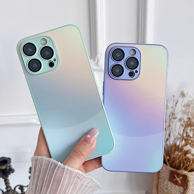 Funda de teléfono mate degradada premium para iPhone 15 y 14 Pro