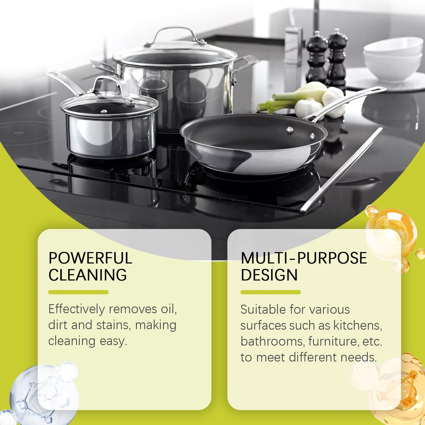 Multi-Purpose Cleaning Paste Household Kitchen Bathroom Furniture Grease And Scale Multi-Purpose Cleaner - Korvel