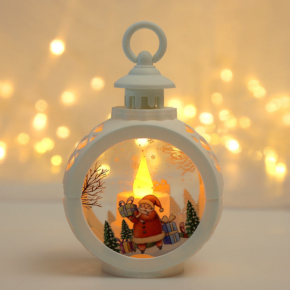 Christmas decorations, luminous night lights, pendant decorations, props, desktop candles, table lamps, and window displays - Korvel