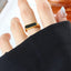 Exaggerated Geometric Glazed Element Ring