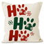Christmas striped pillow cover linen black cat print pillowcase home holiday decoration cushion cover - Korvel