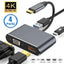 USB C Hub 4 in 1 Type C 3.0 Adapter with 4K HDMI & VGA