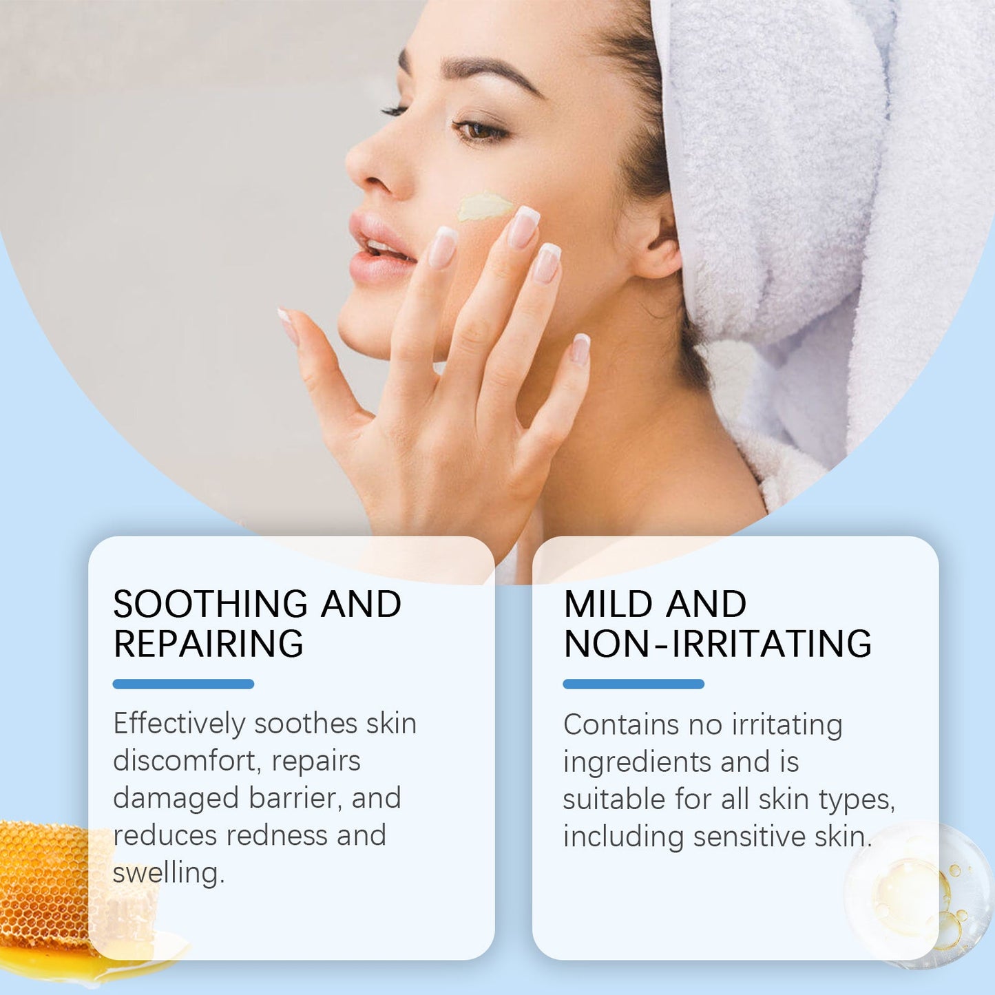 Hydratant facial en tallow de qualité supérieure nourri à l'herbe