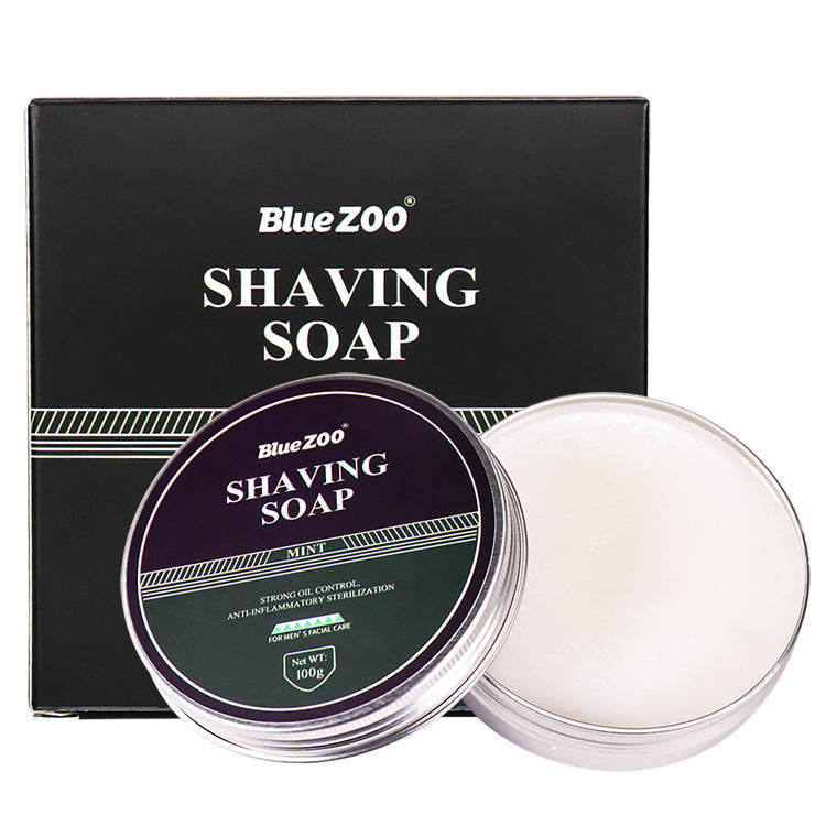 BlueZOO Men's Facial Shave Beard Shaving Foaming Soap Sandalwood Scented Mint - Korvel
