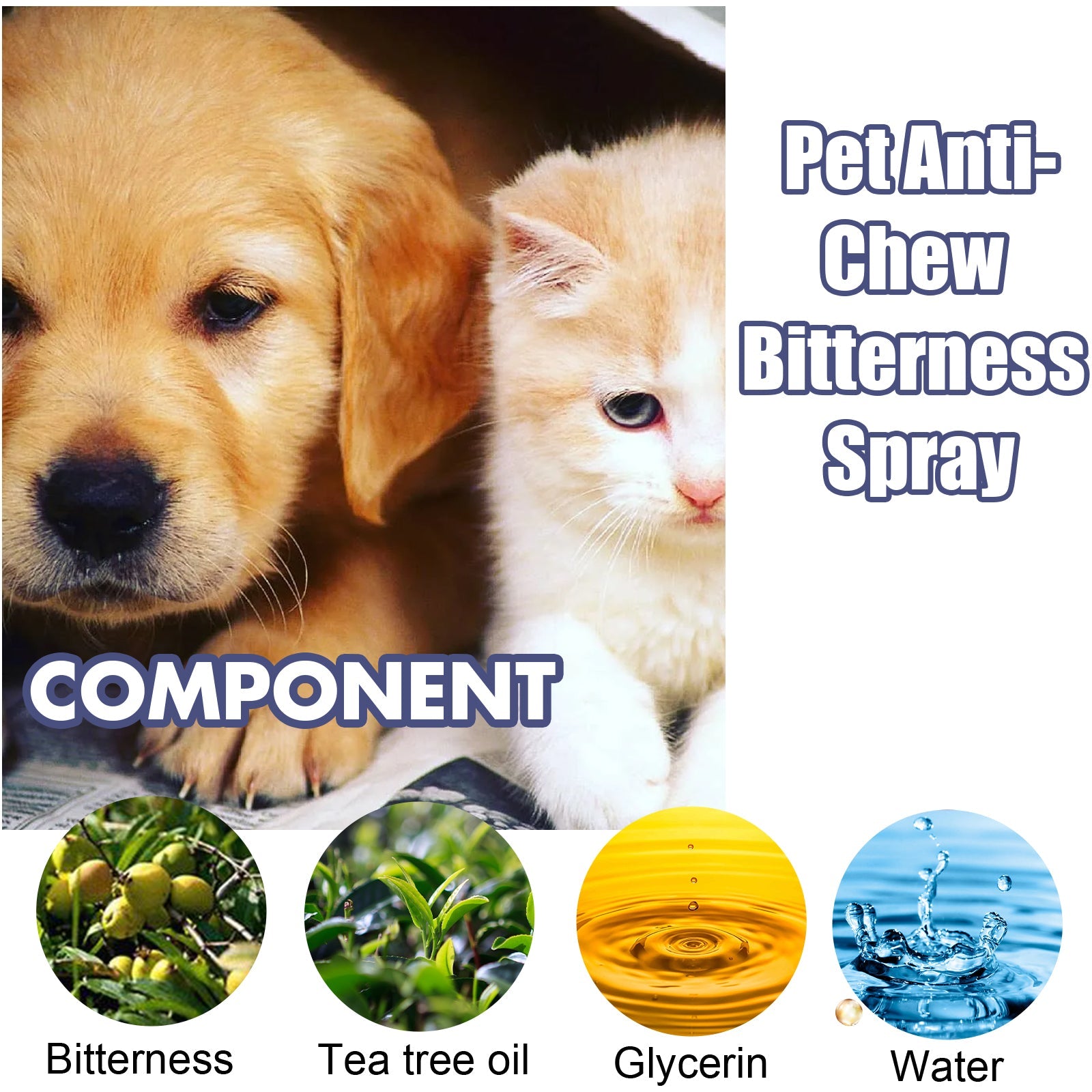 Pet Bitter Anti-Biting Spray, Prevent Dogs Chewing Table And Chair Legs, Scratching Sofa Spray - Korvel