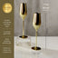 Elegant Gold Stainless Steel Champagne Flutes - Unbreakable & Chic - Korvel