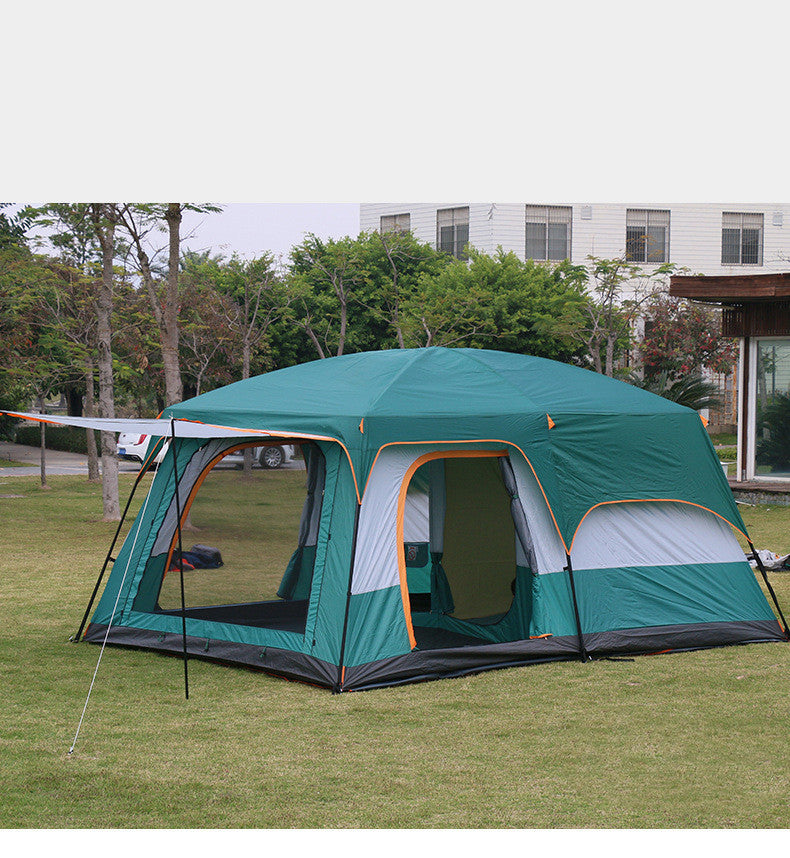 Tente de camping de luxe pour plusieurs personnes, imperméable