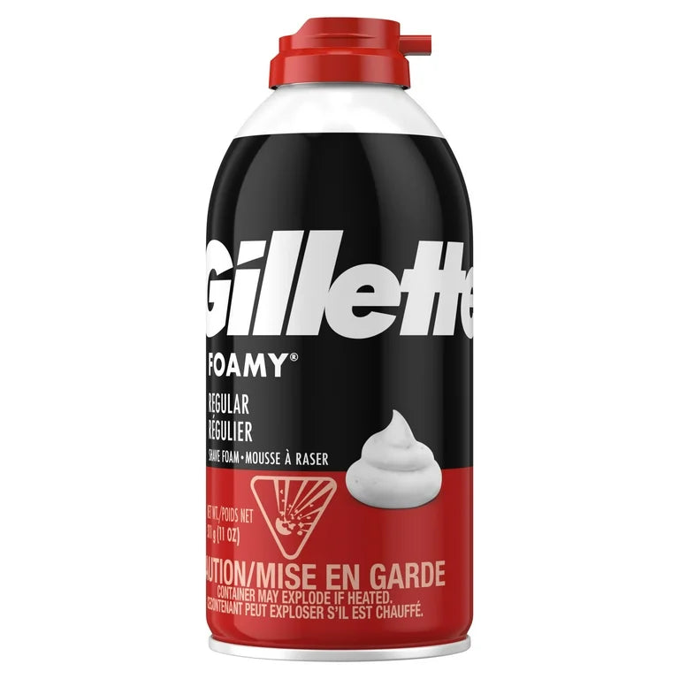 Gillette Foamy Mousse à Raser Régulière pour Hommes - 311 g