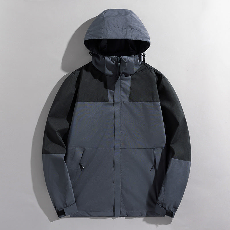 Veste Shell Trois-en-Un Haute Imperméable pour Hommes