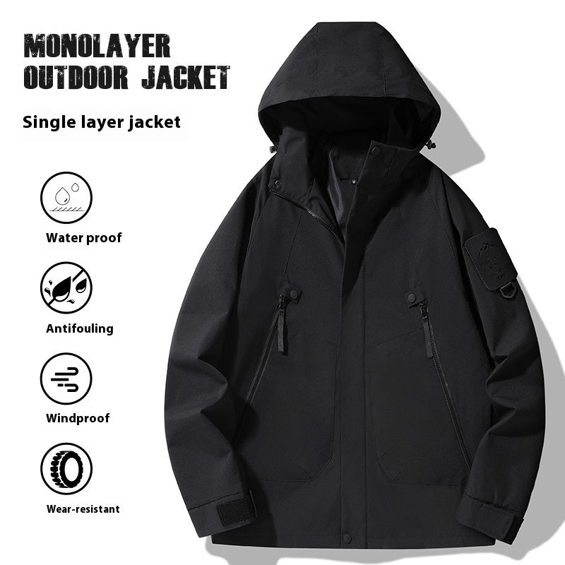 Veste Shell Extérieure Premium - Coupe-vent et Imperméable