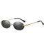 Metal Frame Oval Multicolor Sunglasses