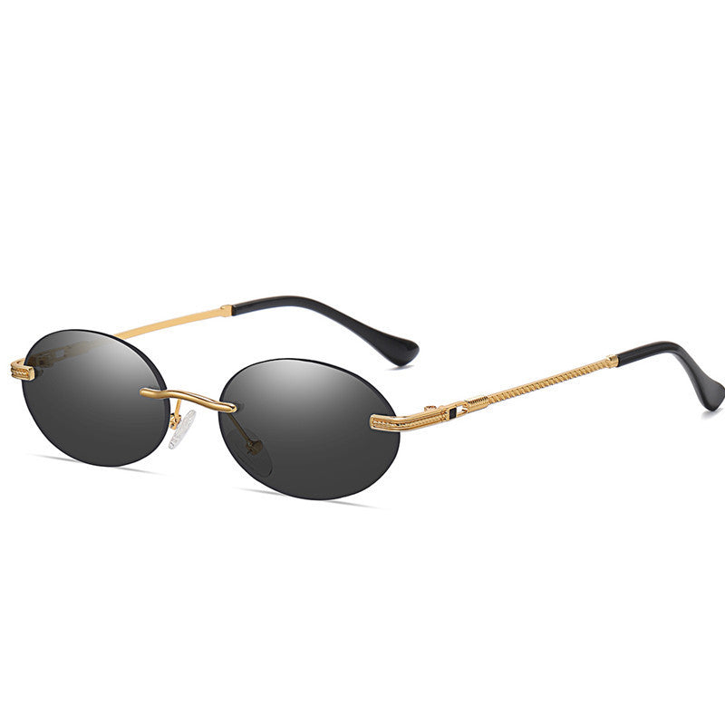 Metal Frame Oval Multicolor Sunglasses