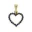 .37ct Sapphire Heart Pendant in 10KT Yellow Gold