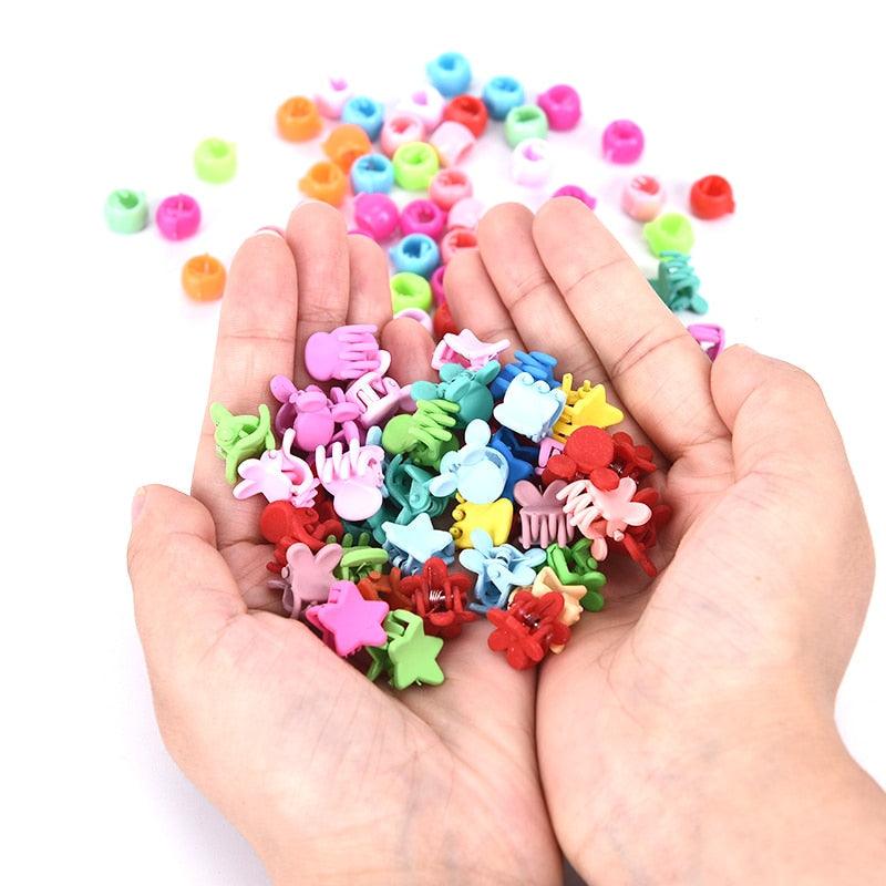 30-Piece Candy Color Hair Clip Set for Girls