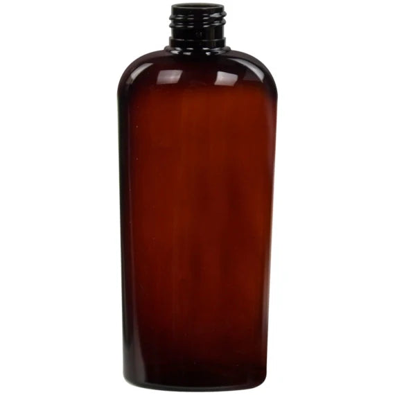 Bouteille PET ovale dégradé ambre - 8 oz (paquet de 12)